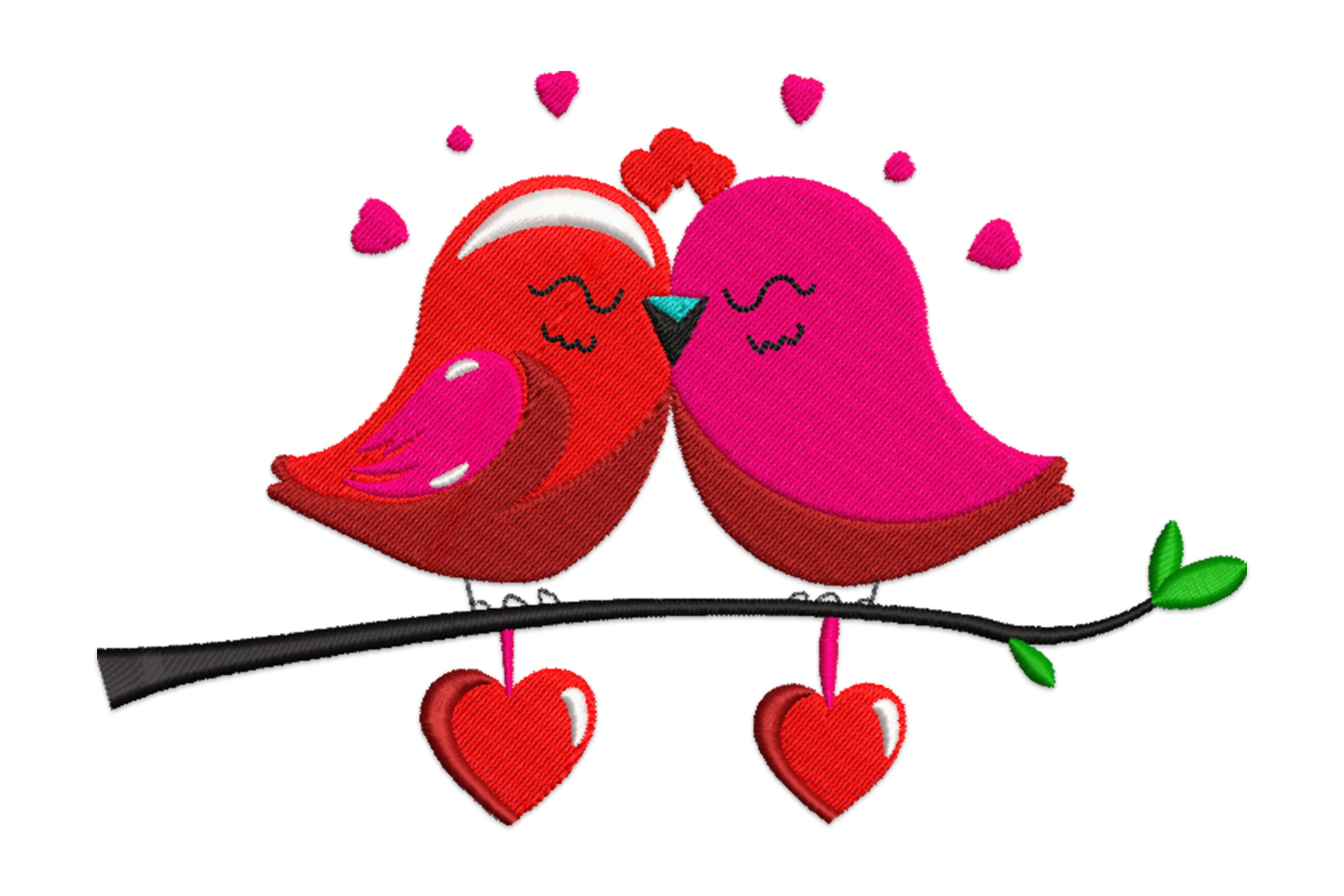 Free Love Birds Machine Embroidery Design
