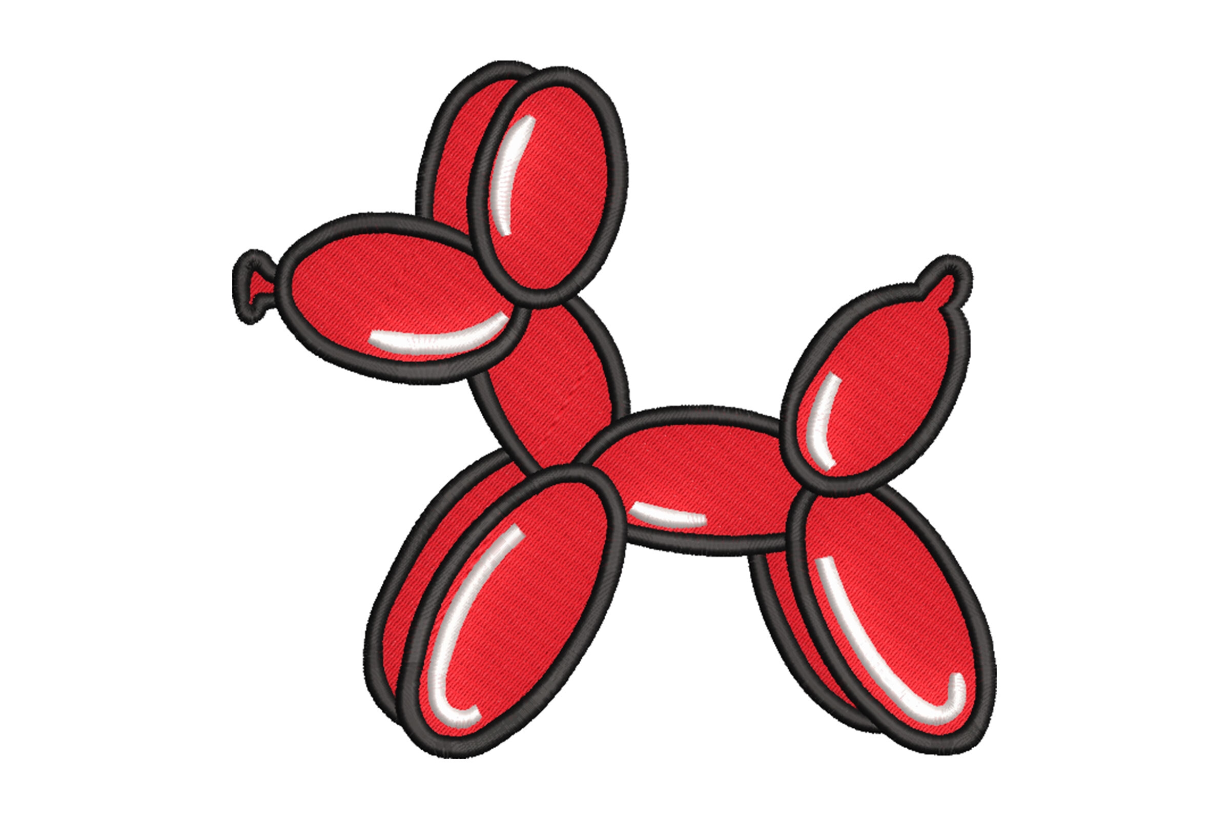 Balloon Dog Machine Embroidery Design