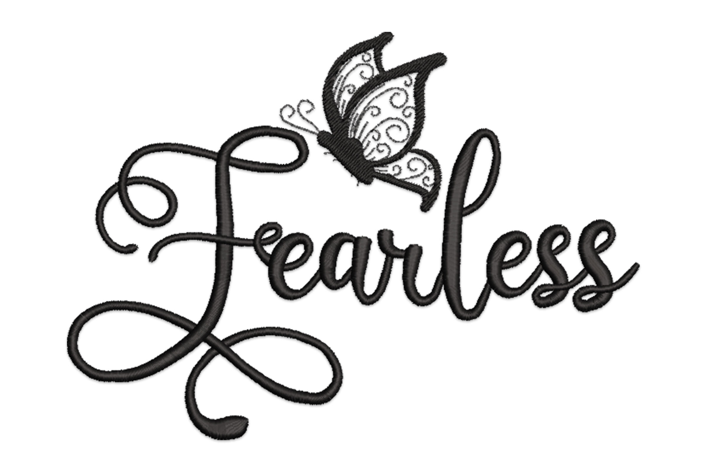 Free Fearless Machine Embroidery Design