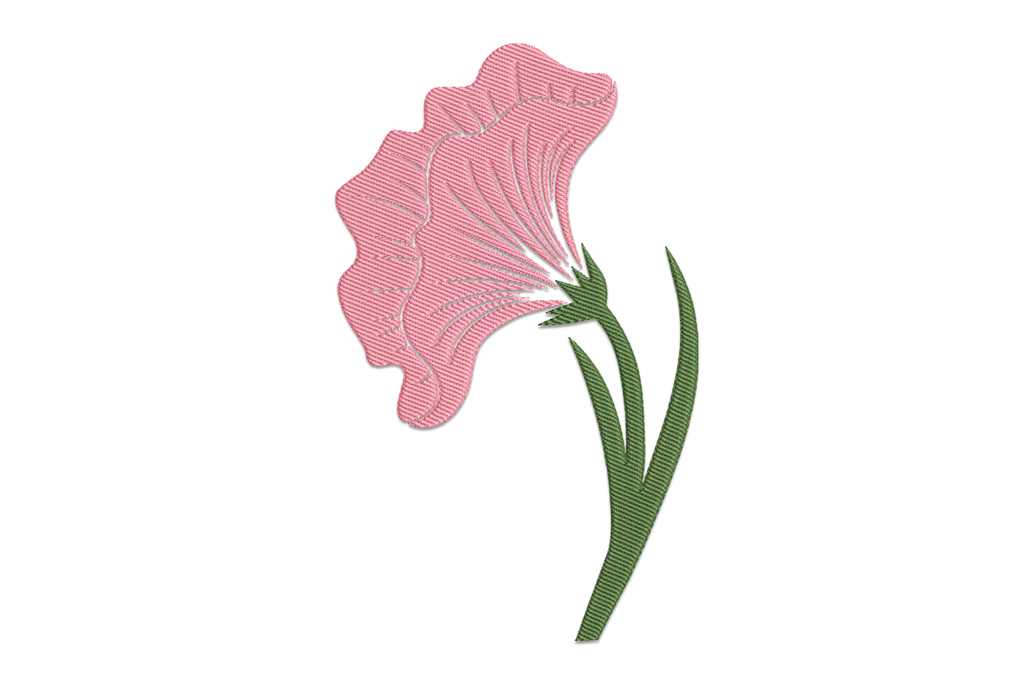 Simple Pink Flower – Embroidery Design | Embroidize
