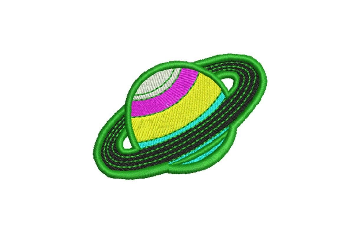 Free Planet with Rings Embroidery Design, Free Saturn Machine Embroidery File