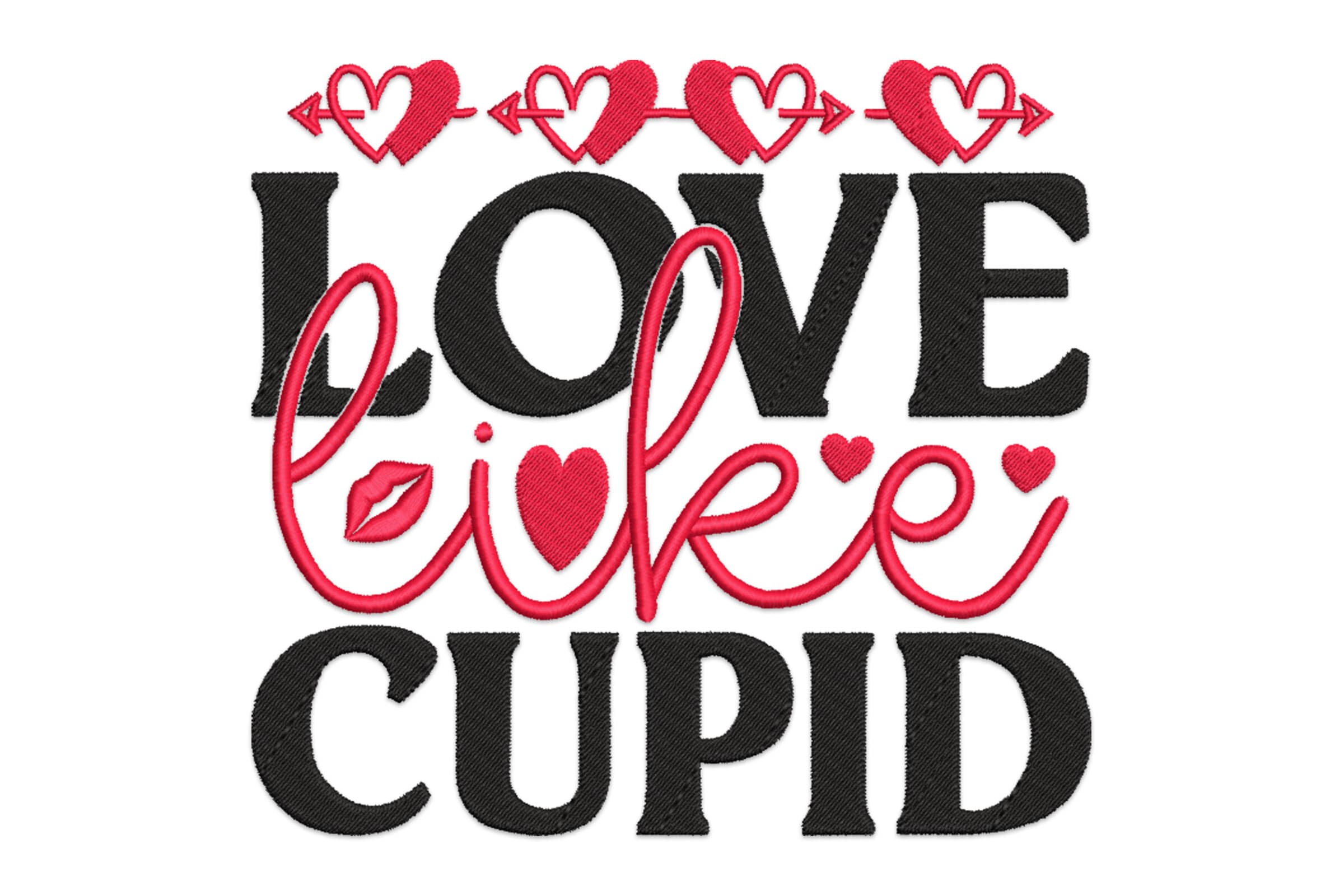 Free Love Like Cupid Embroidery Design