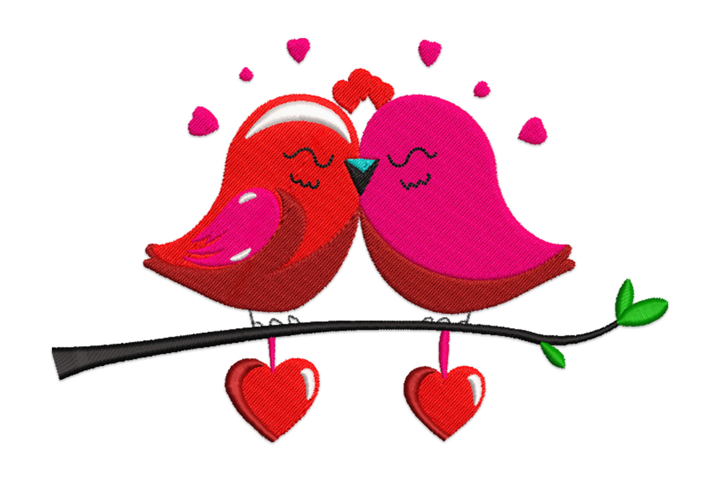 Free Love Birds Machine Embroidery Design