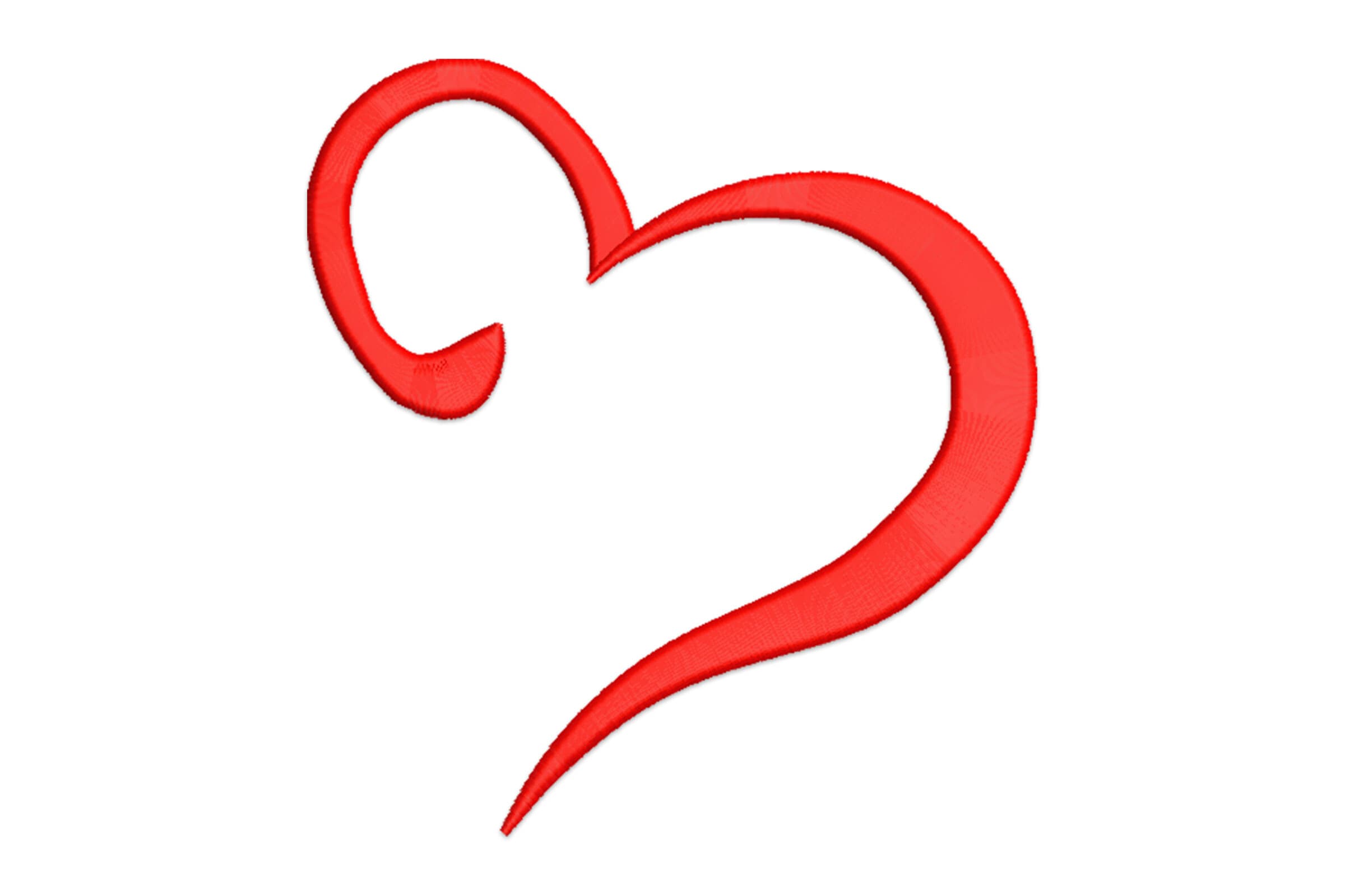 Free Minimal Heart Machine Embroidery Design –  Valentine embroidery  File
