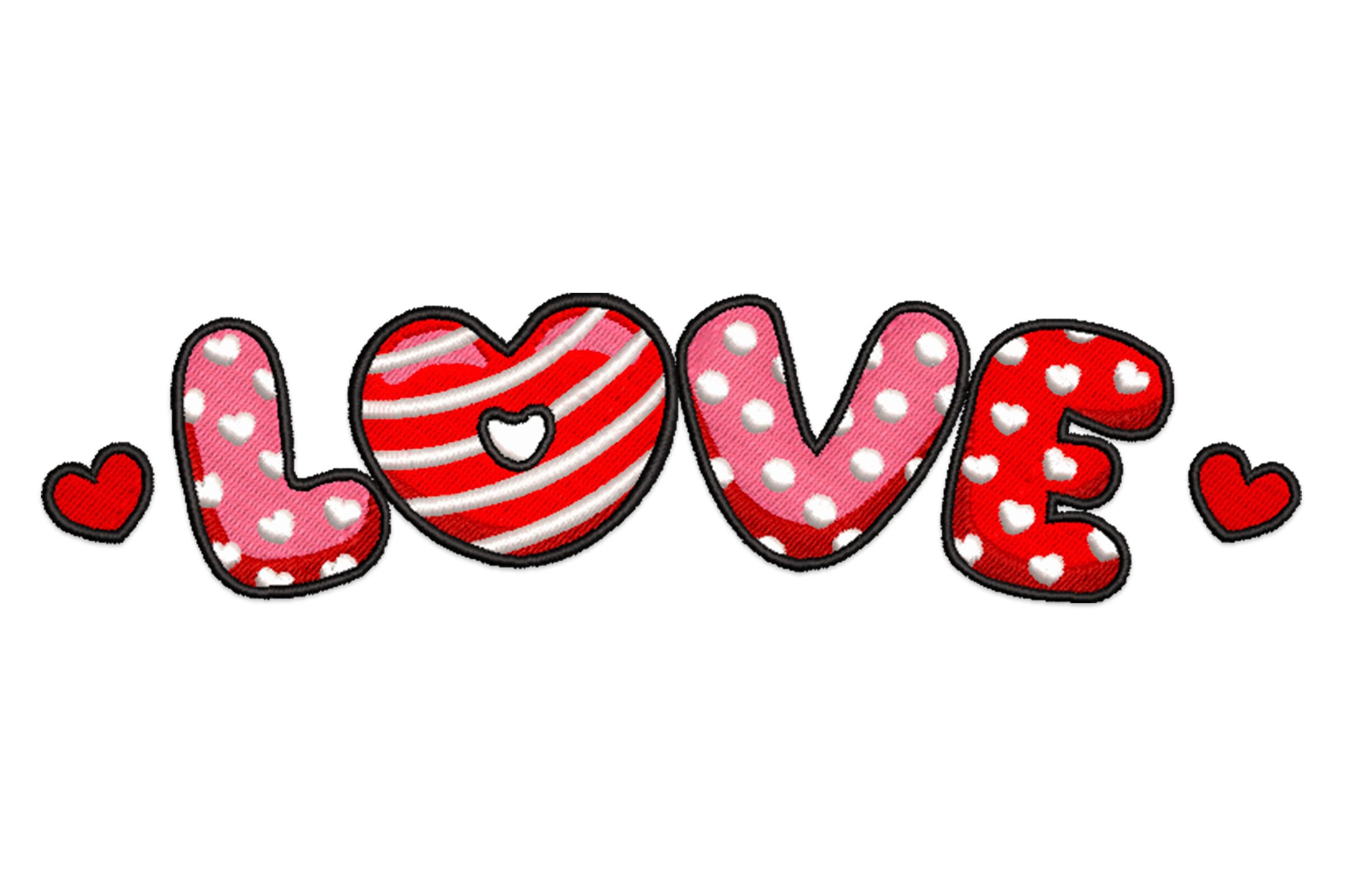 Love Word Machine Embroidery Design