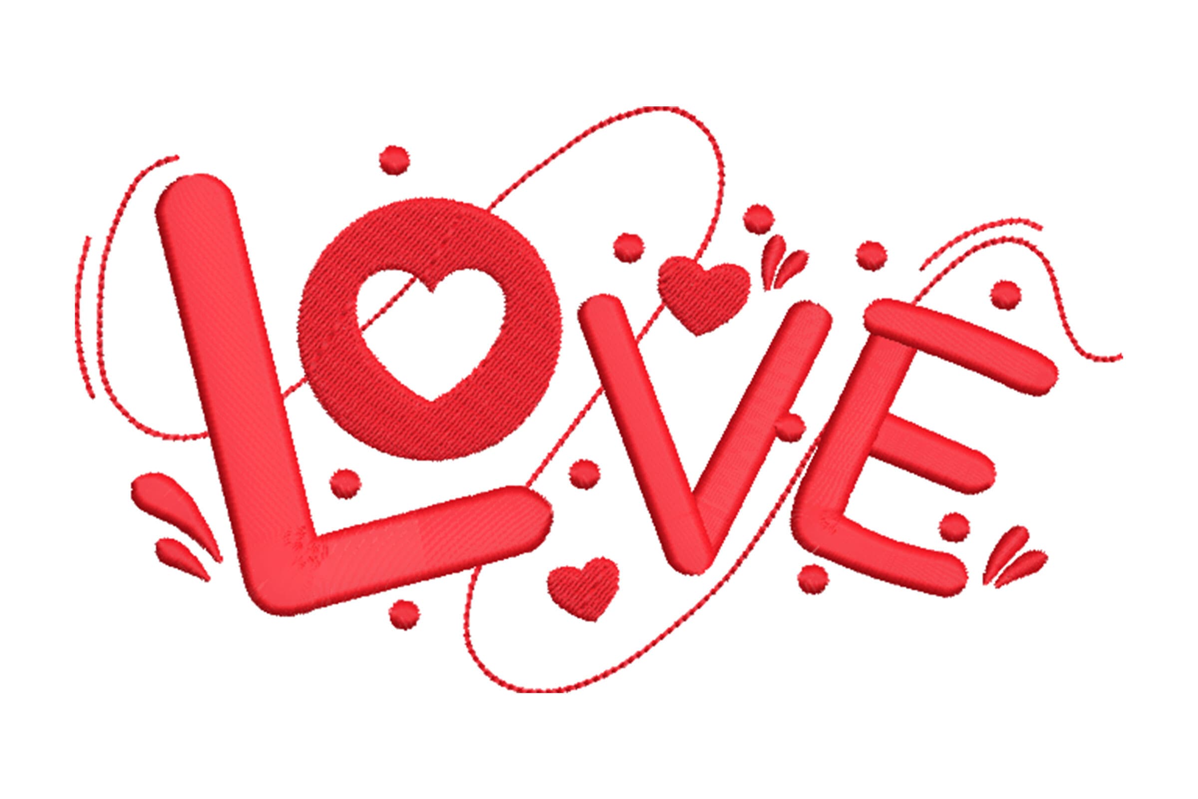 Love Heart Machine  Embroidery Design