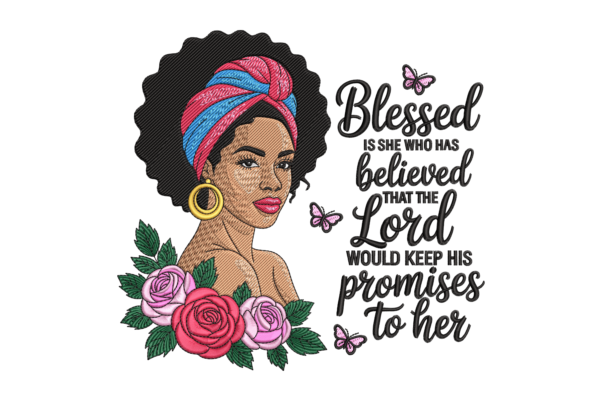 Blessed Believed Promise Machine Embroidery Design