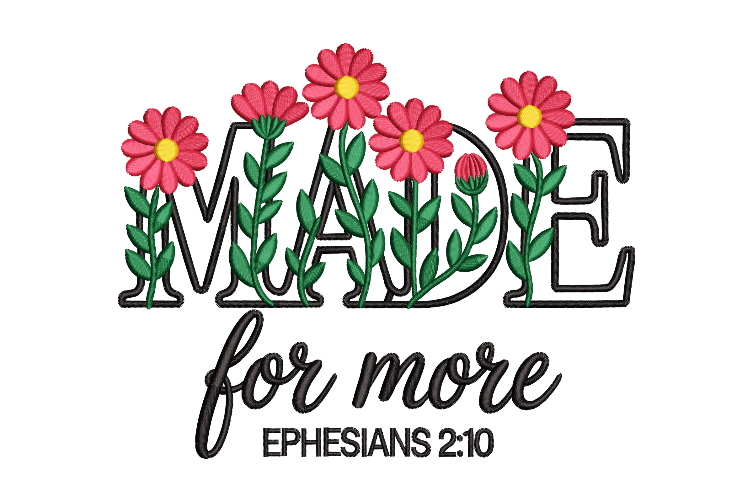 Made for More Ephesians Floral Machine Embroidery Design
