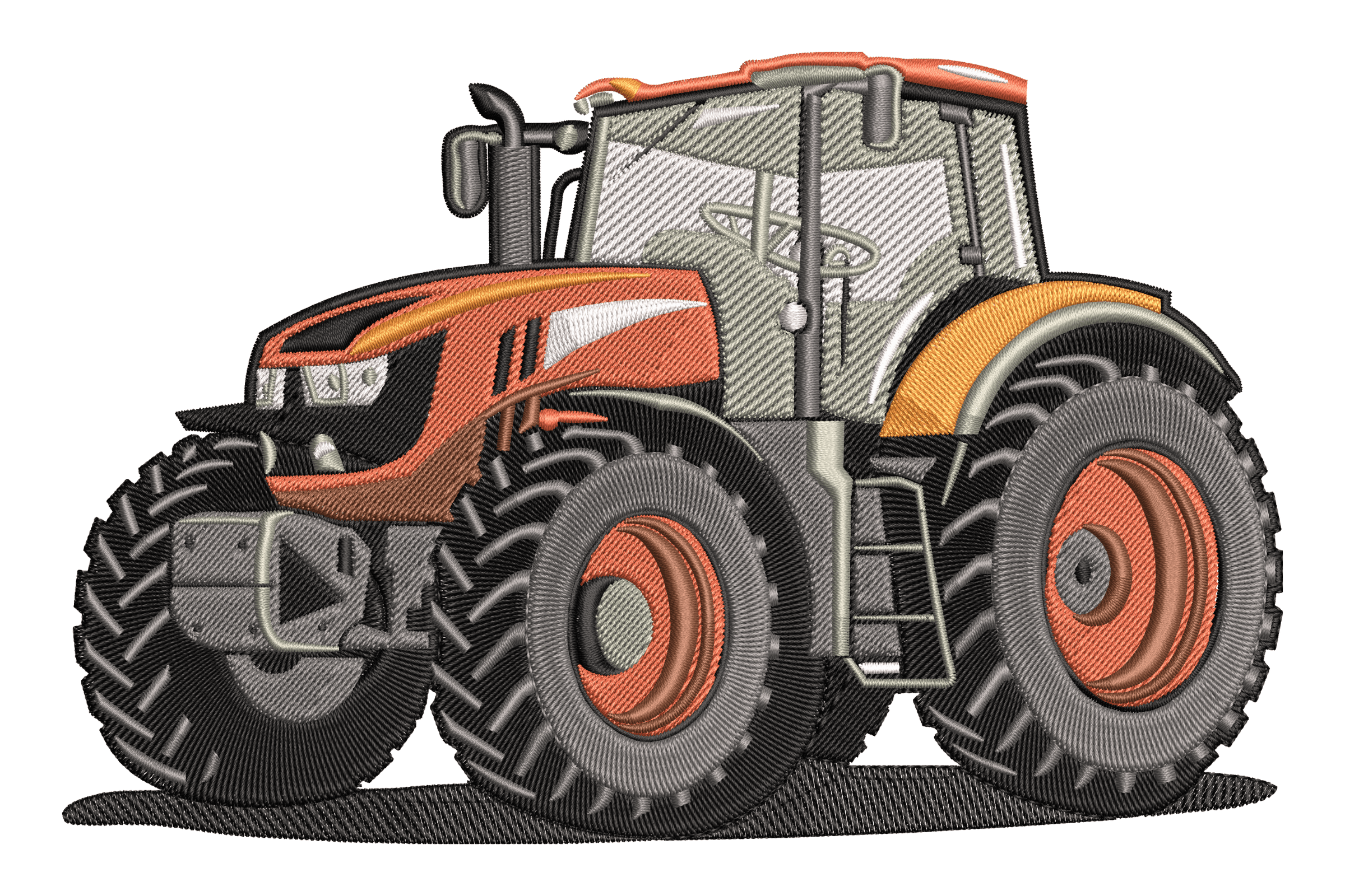 Red Tractor Embroidery Design – Farm Machine Stitch File