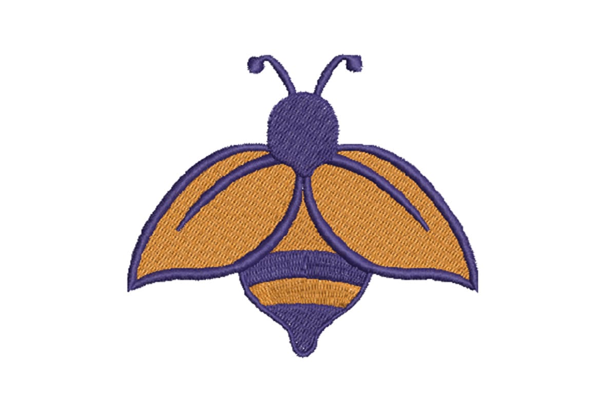 Playful Bumblebee Motif – Machine Embroidery Design