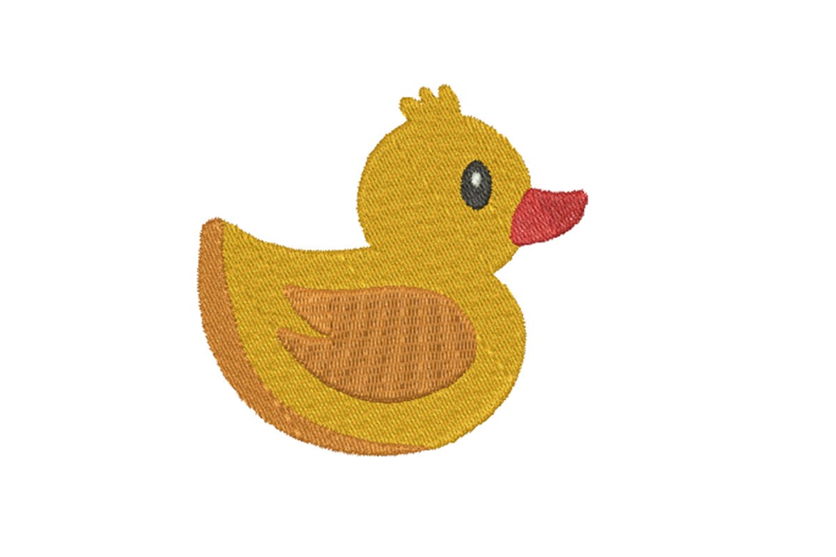 Cute Rubber Duck Toy – Machine Embroidery Design