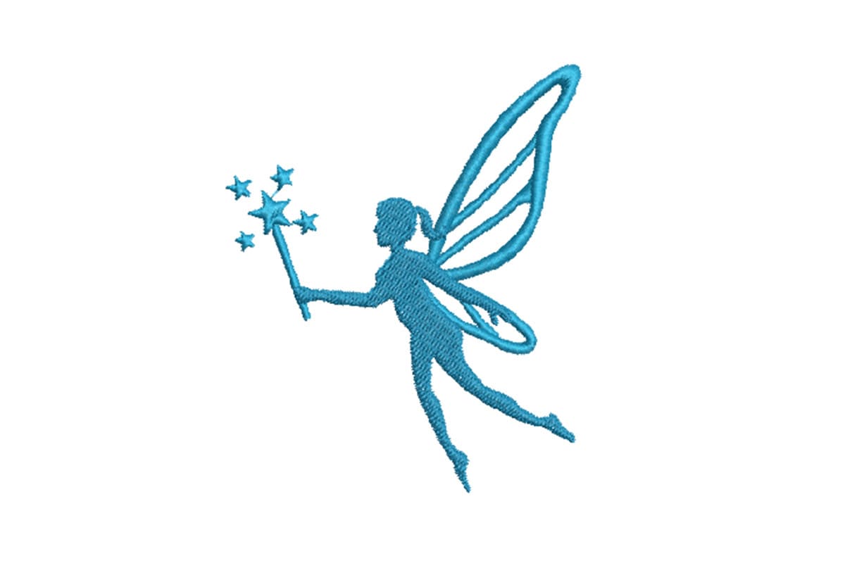 Magical Fairy Silhouette – Machine Embroidery Design