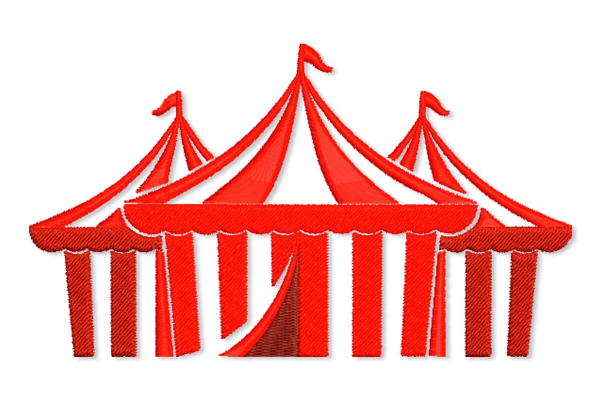 Circus Tents – Fun Carnival Machine Embroidery Design
