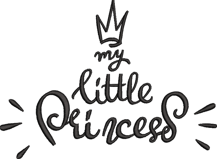 My Little Princess Patch – Machine Embroidery Design