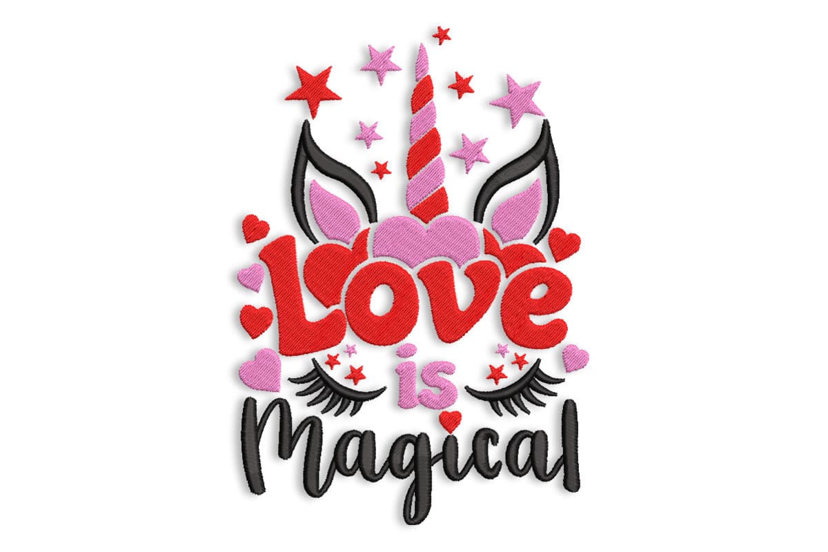 Love is Magical Unicorn 2 – Embroidery Design
