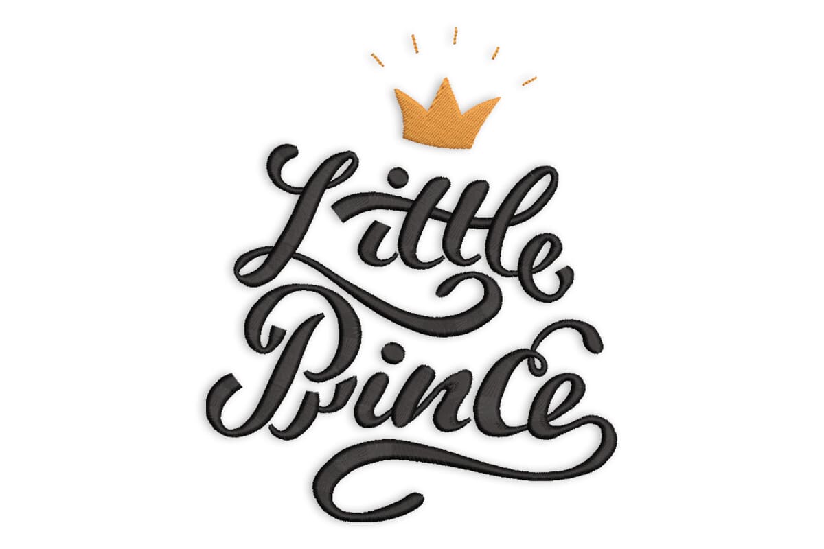 Little Prince Crown – Cute Kids Machine Embroidery Design