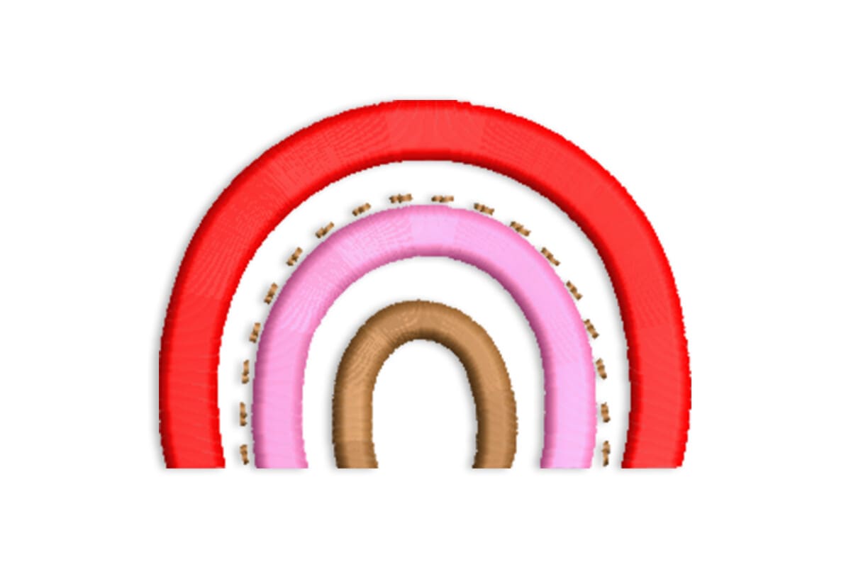 Rainbow – Cute Kids & Nursery Machine Embroidery Design