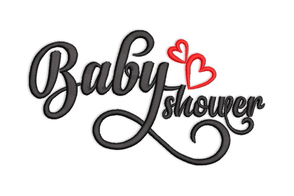 Baby Shower Embroidery Design File