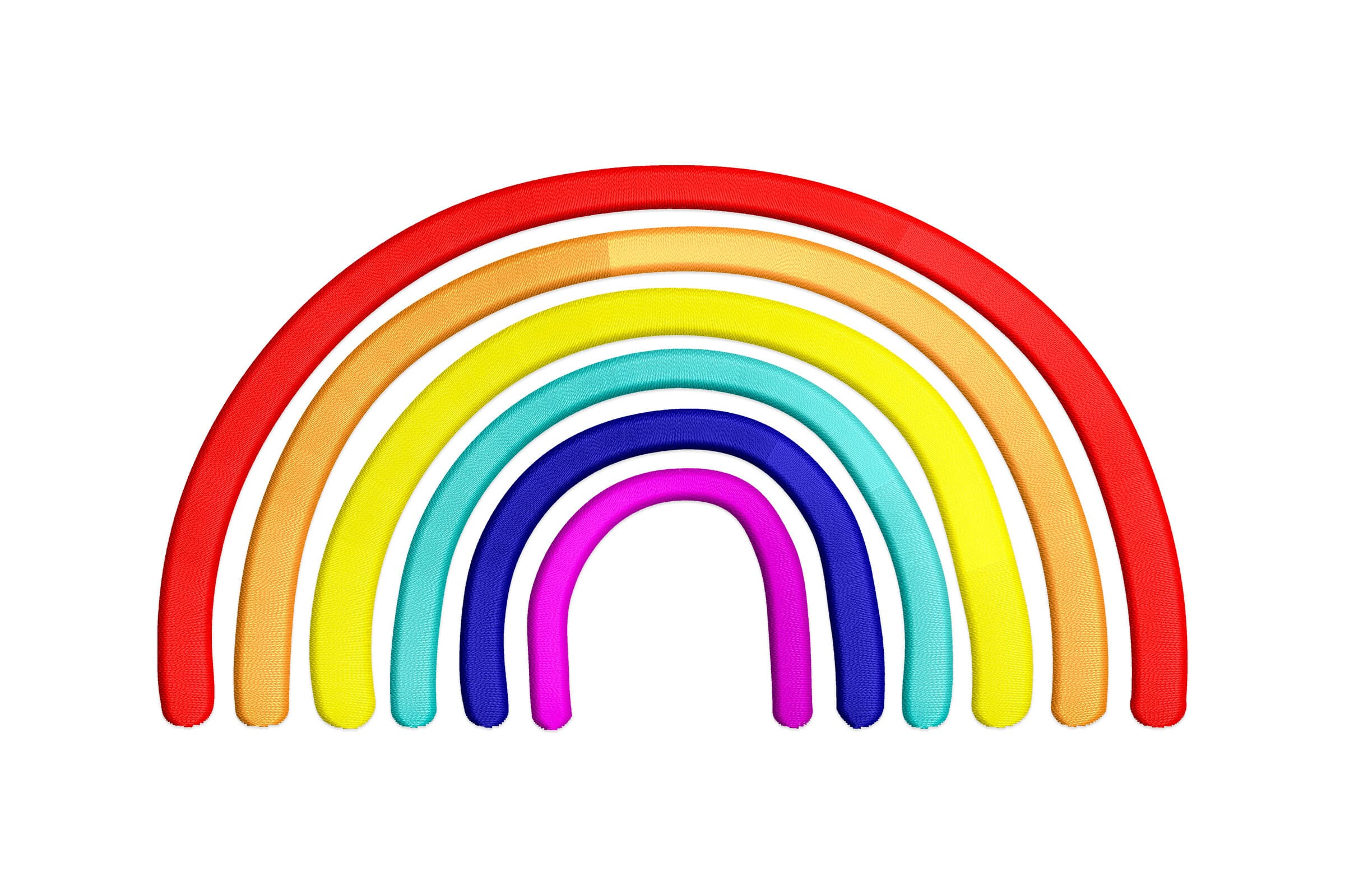Rainbow Arch – Simple Machine Embroidery Design