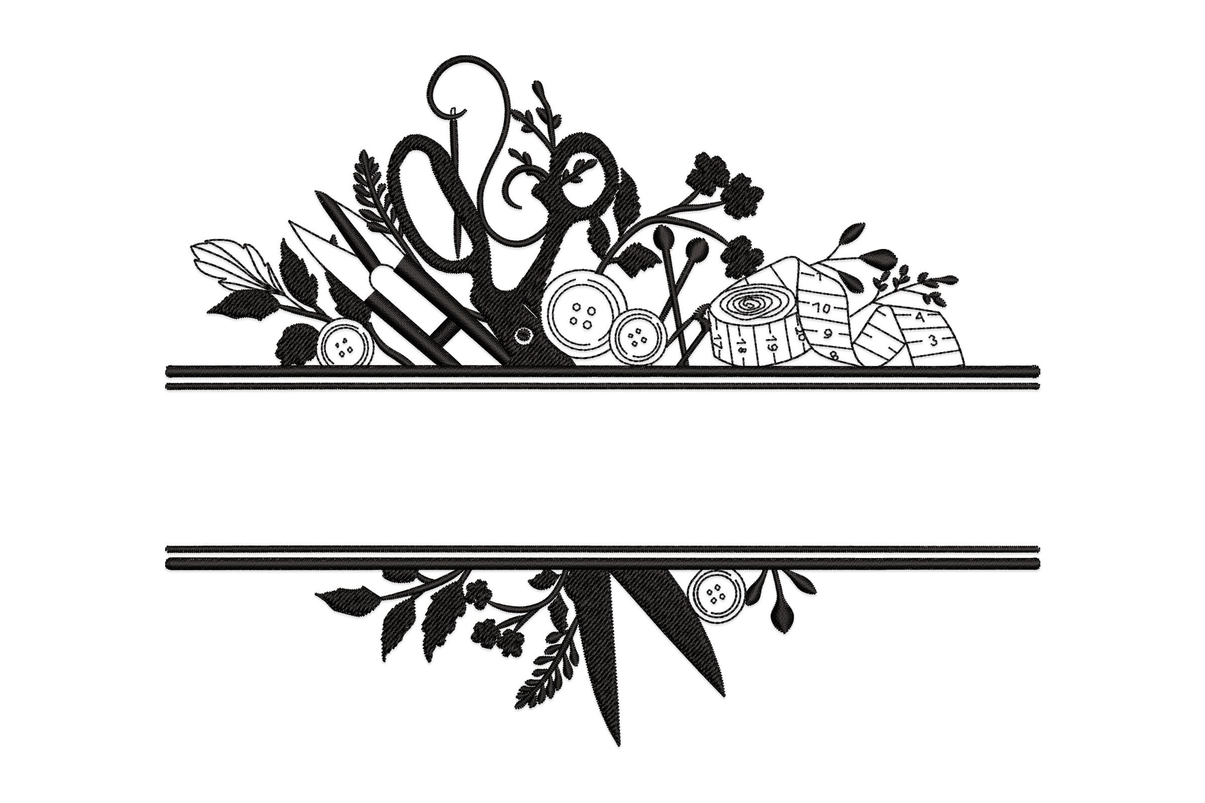 Split Tailor Tools Banner – Machine Embroidery