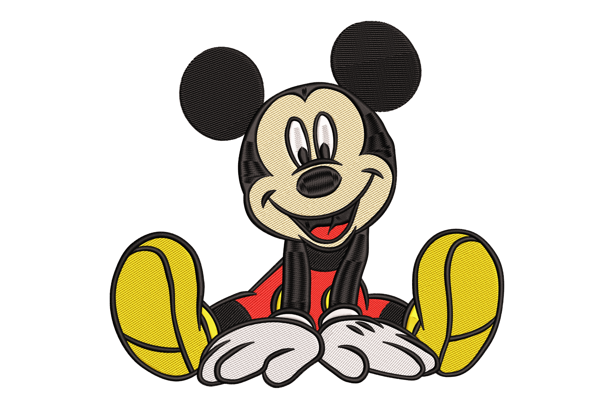 Classic Mouse Sitting – Machine Embroidery Design