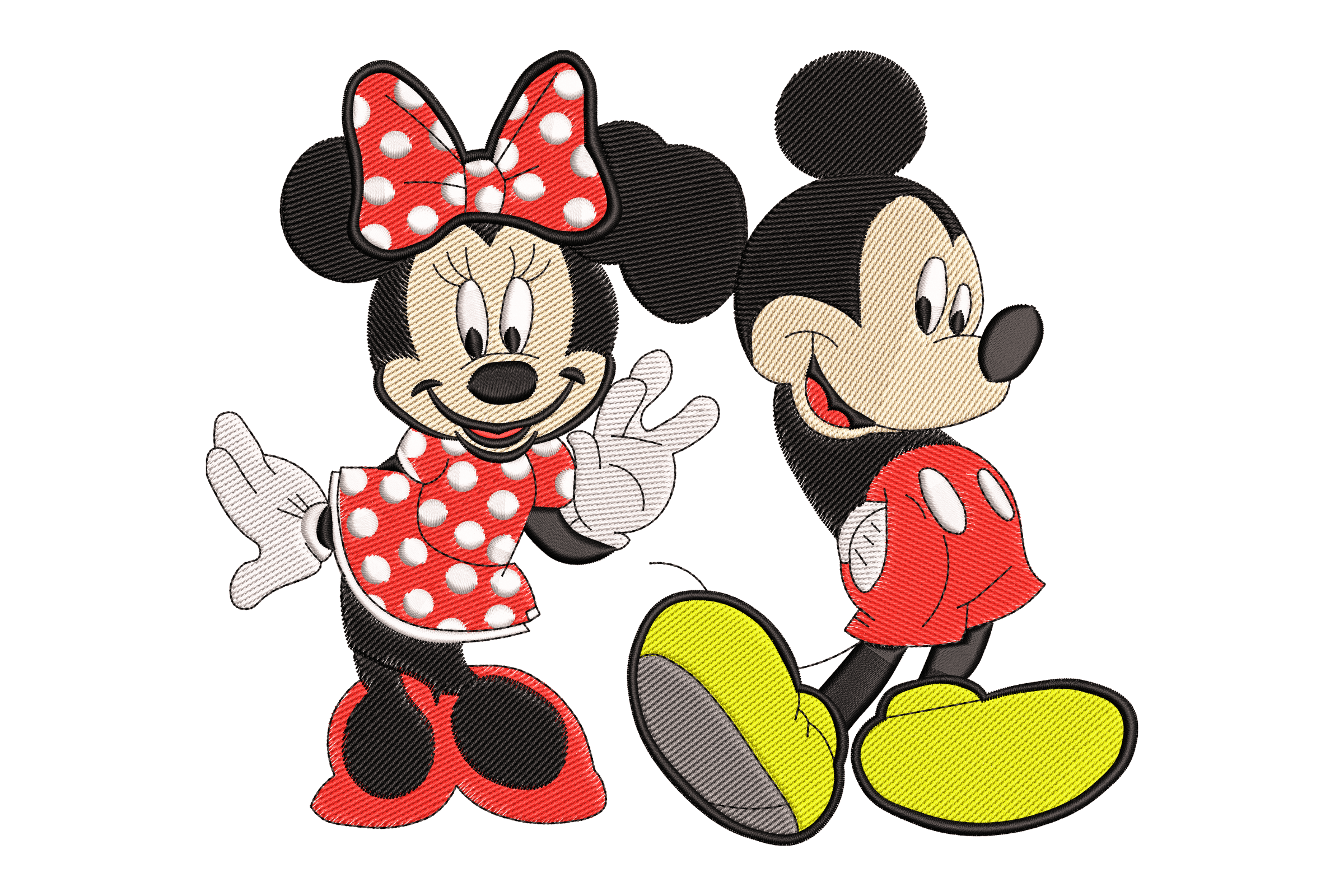 Polka-Dot Mouse Duo – Machine Embroidery Design