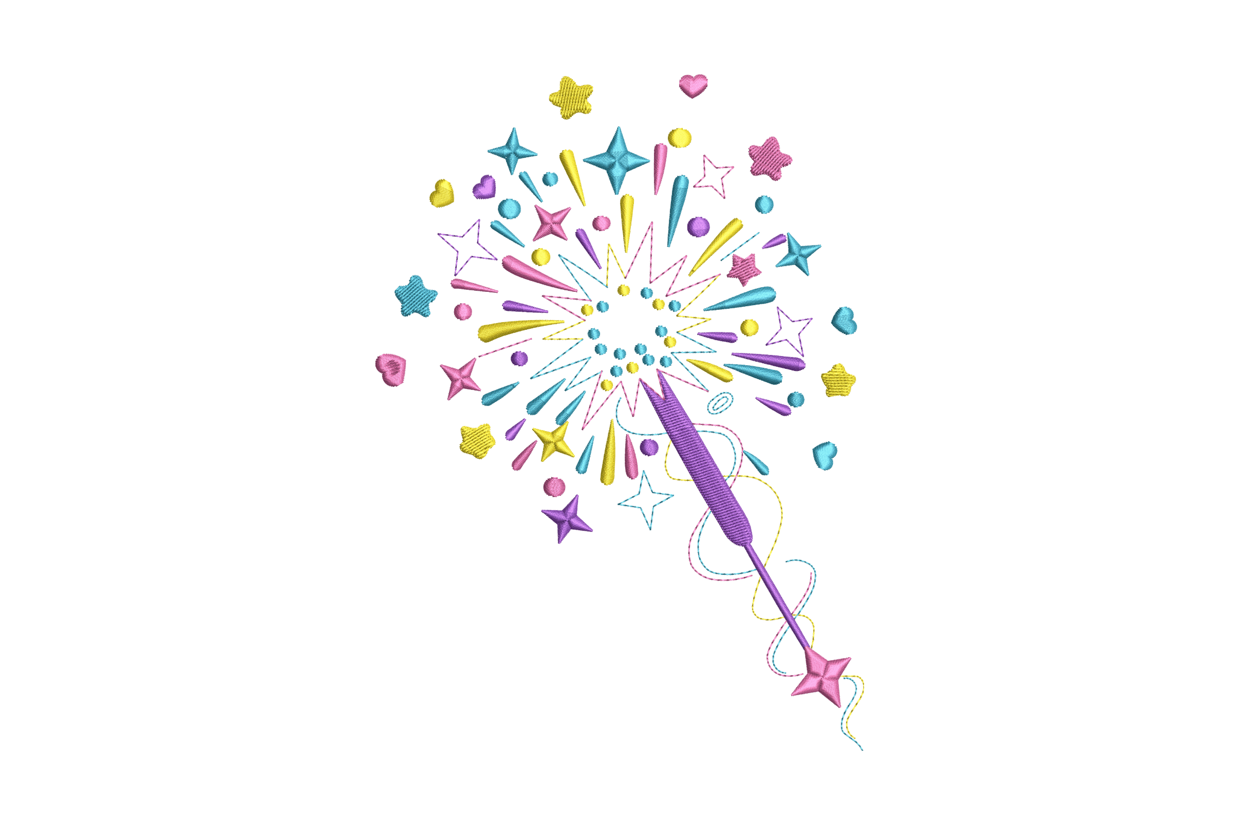 Magic Wand Sparkle – Fairy Star Embroidery Design