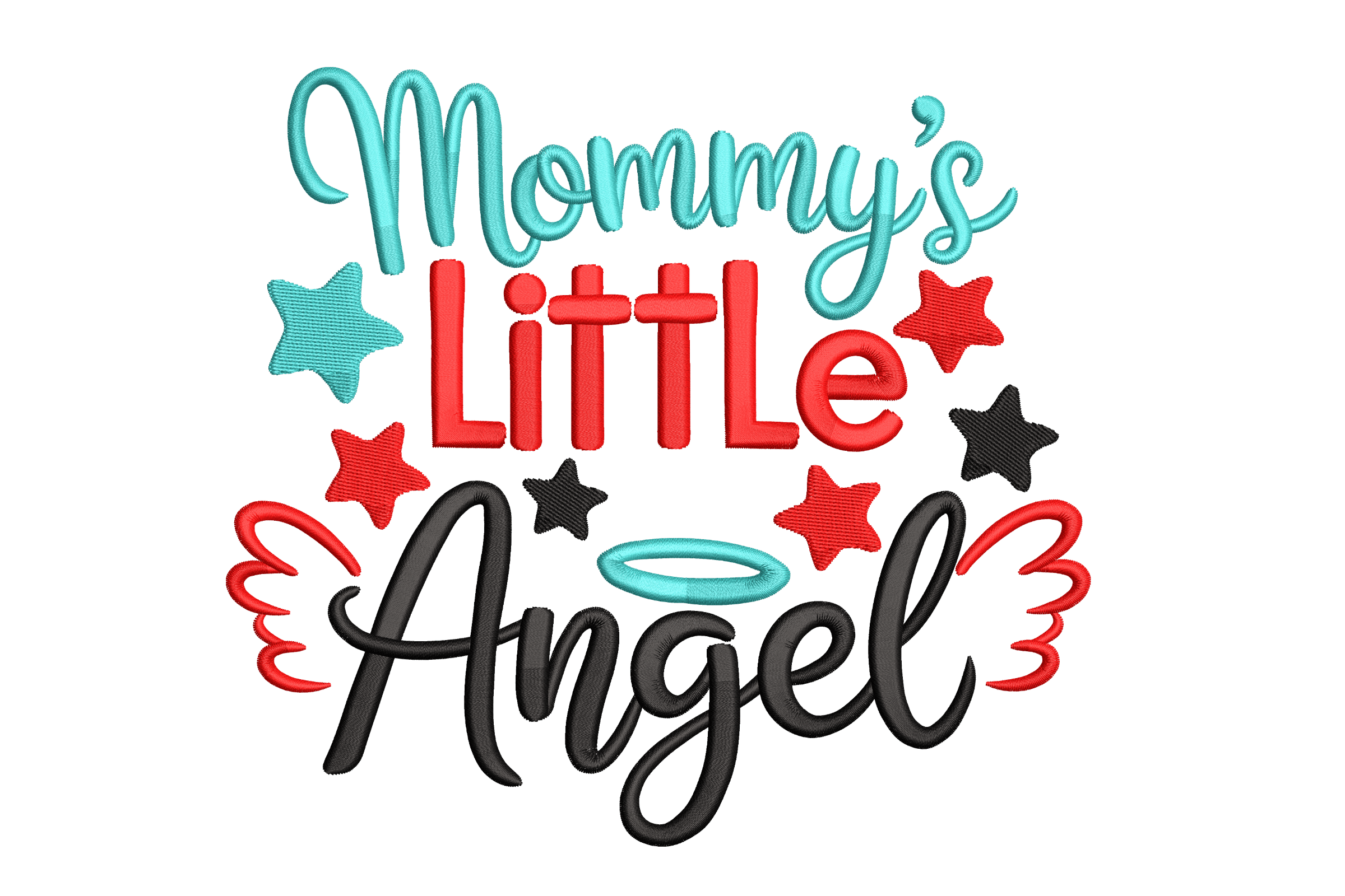 Mommy’s Little Angel – Baby Quote Embroidery File