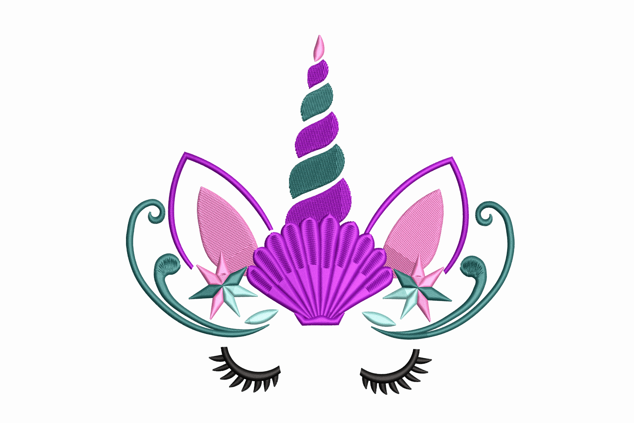 Unicorn Mermaid Fantasy – Cute Magical Embroidery Design