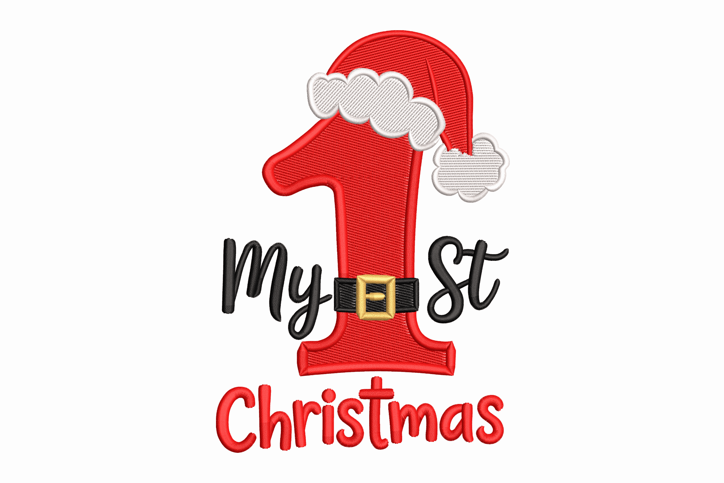 My First Christmas Embroidery Design – Baby Holiday File