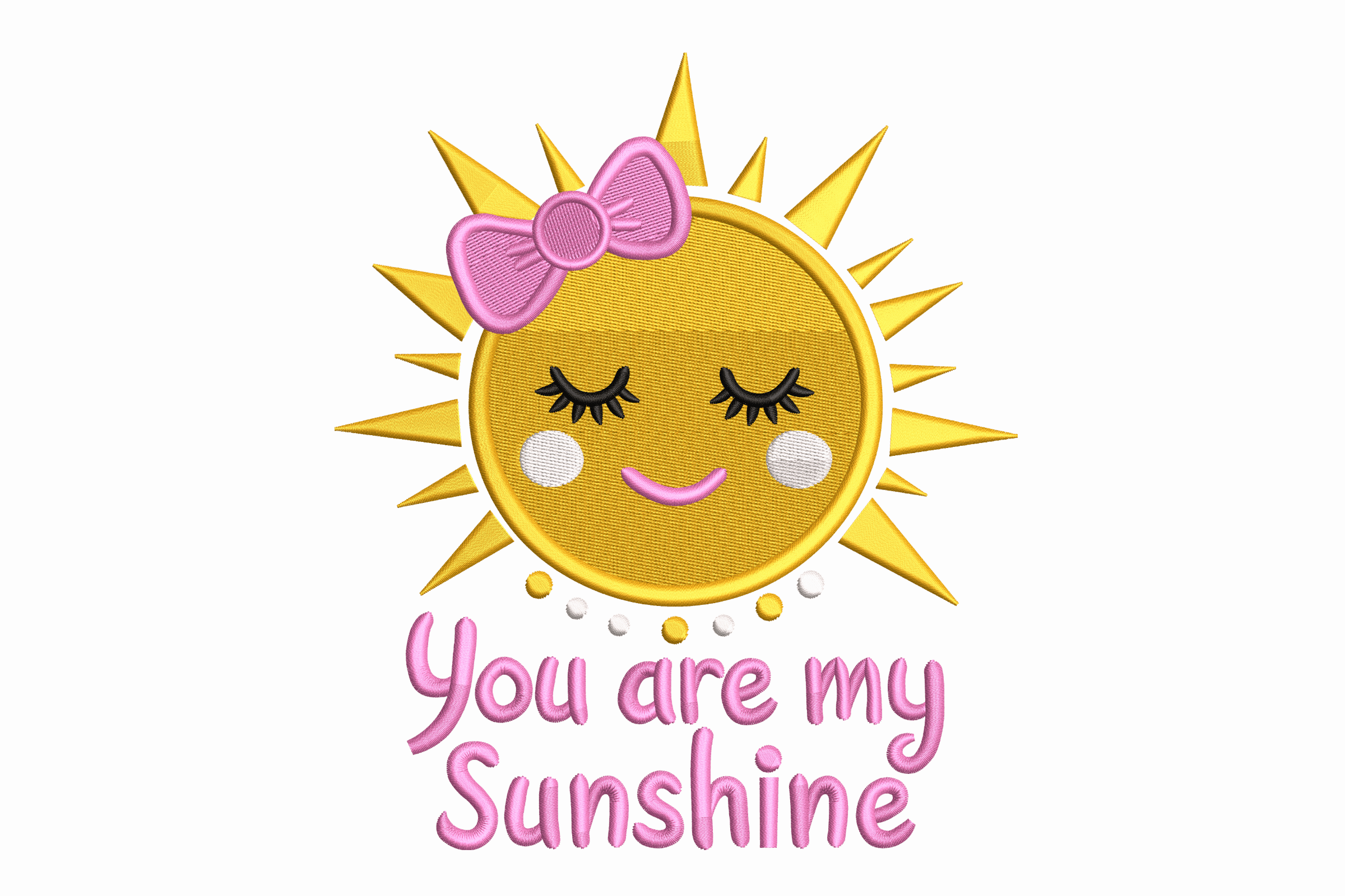 You Are My Sunshine Embroidery Design – Cute Baby File