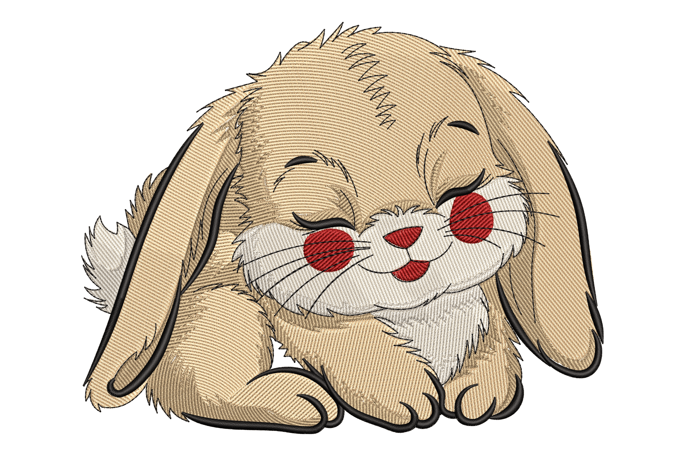 Sleepy Bunny – Cute Kids Embroidery Design