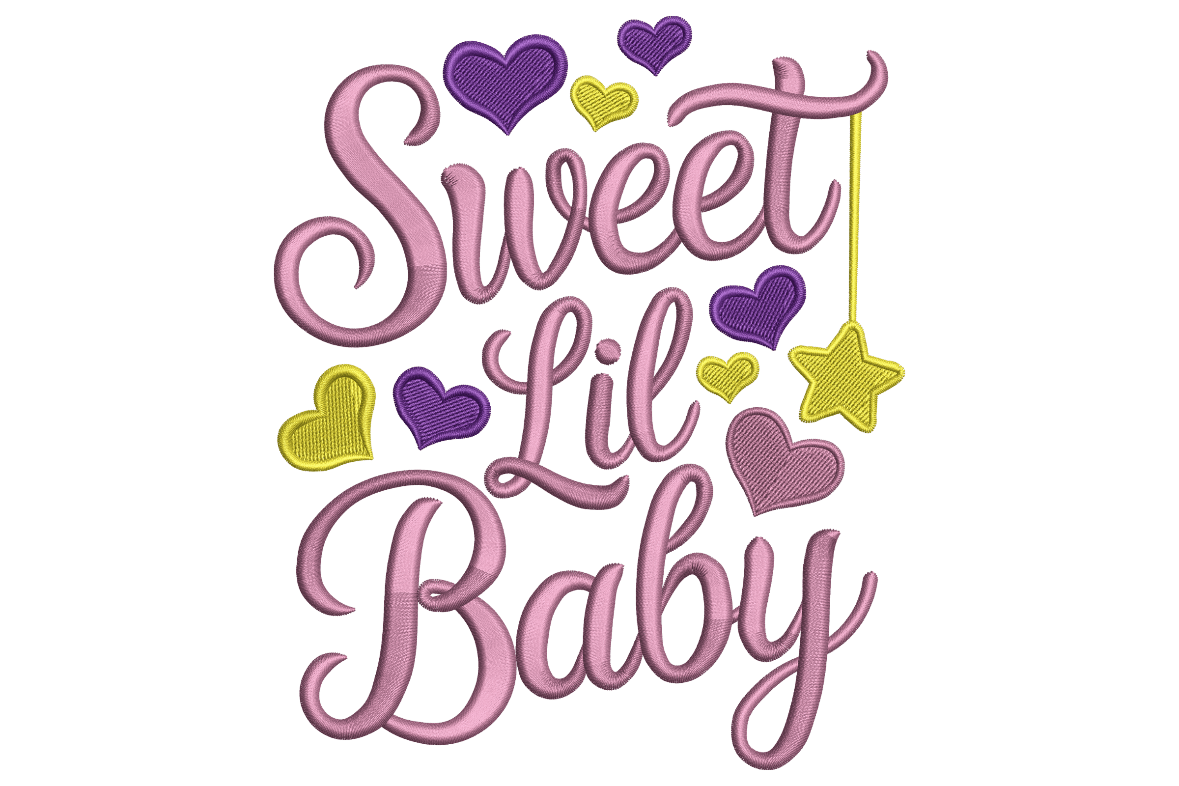 Sweet Lil Baby – Cute Hearts Baby Embroidery Design