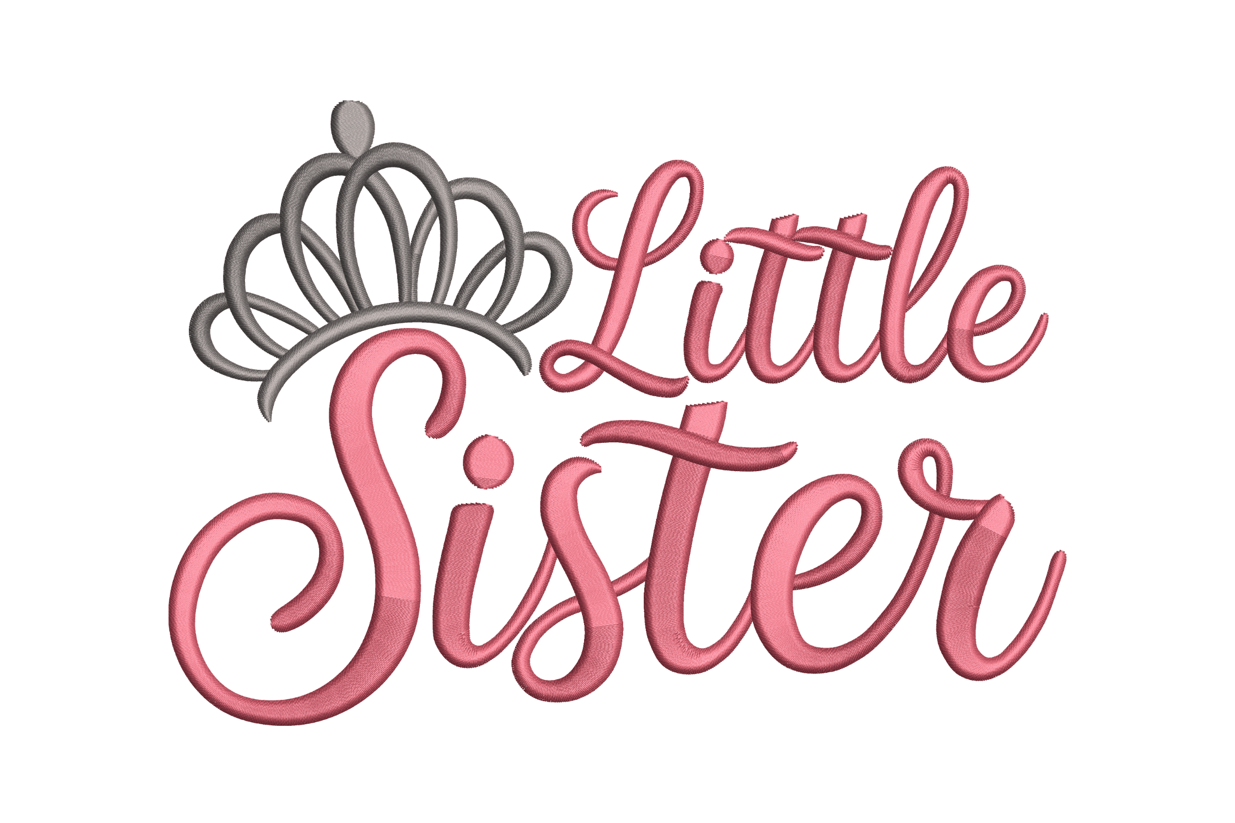 Little Sister Crown – Cute Machine Embroidery Design
