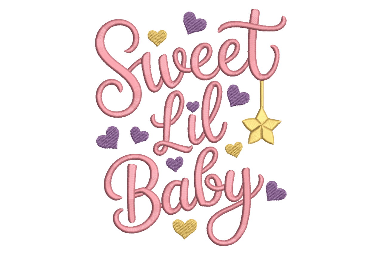 Sweet Lil Baby – Cute Nursery Embroidery Design