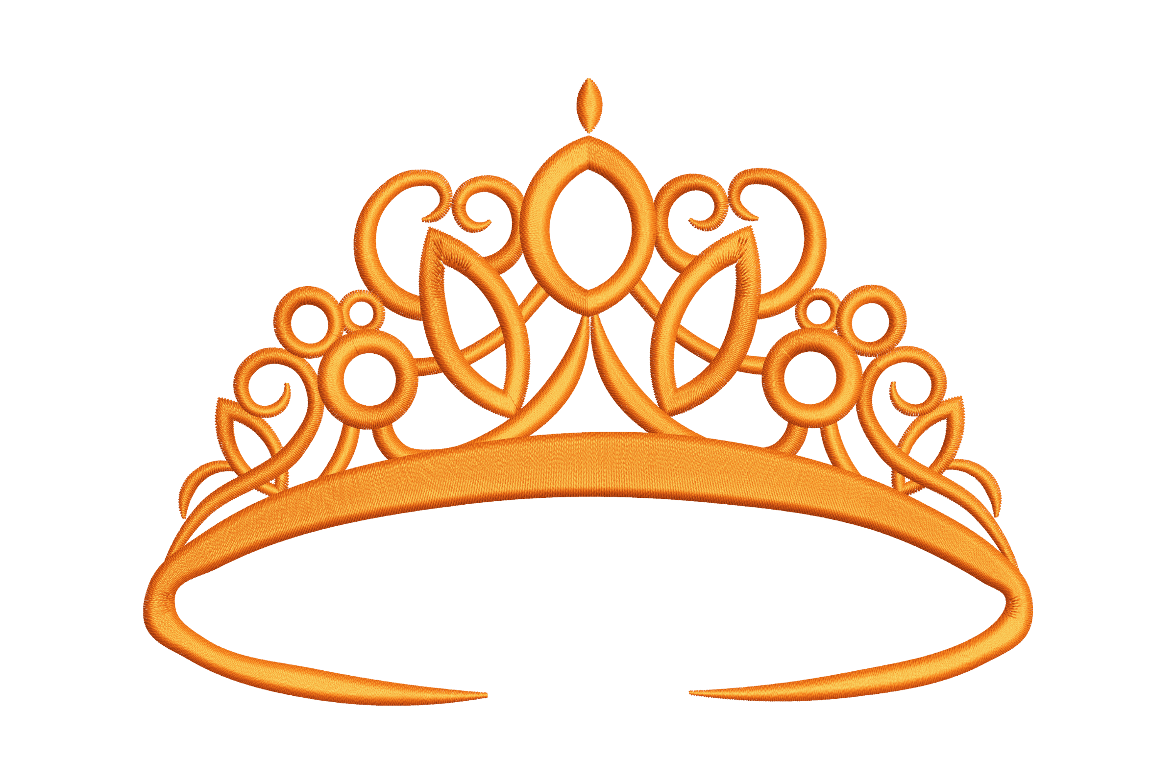 Regal Jewels Tiara – Ornate Princess Embroidery Design