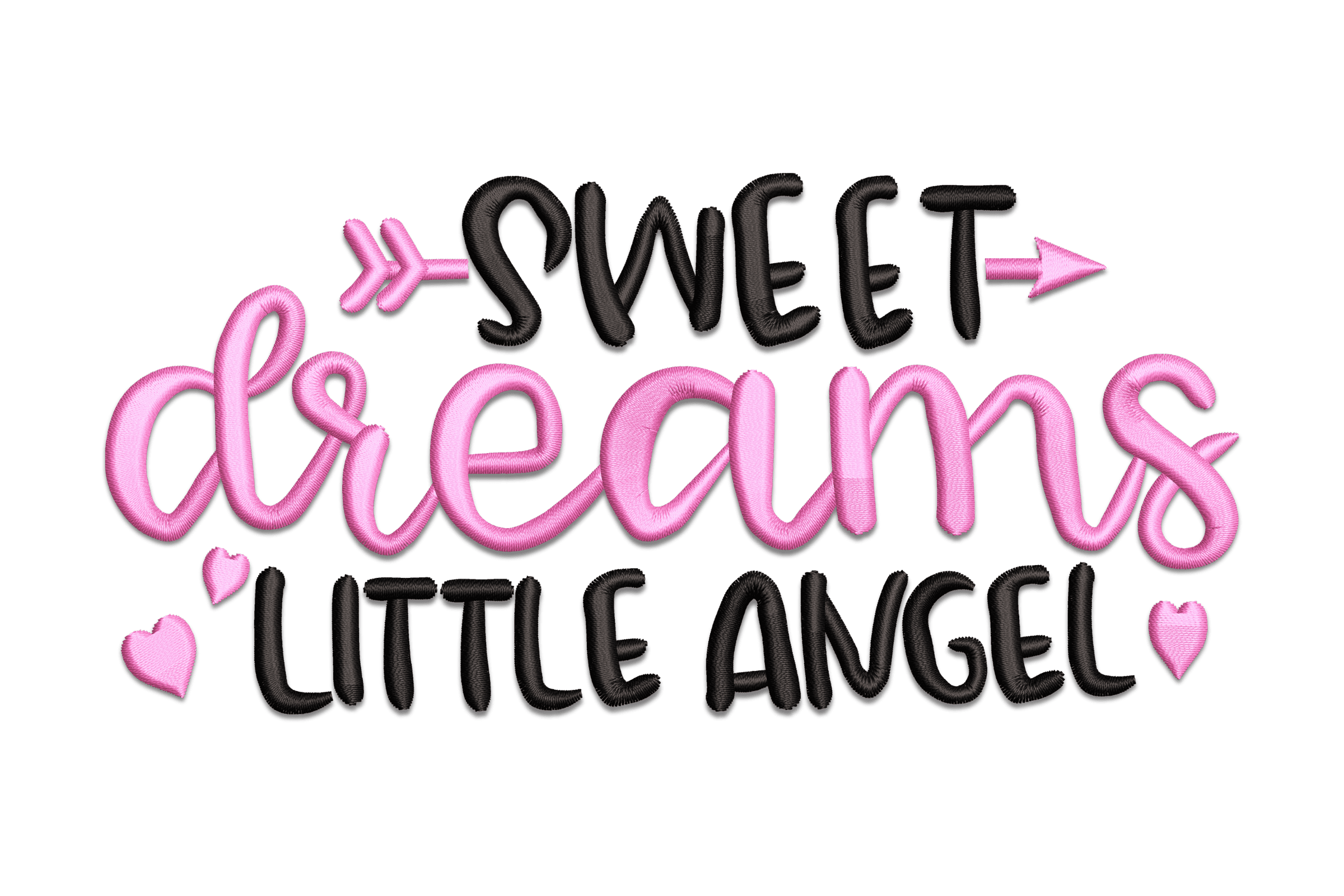 Sweet Dreams Little Angel – Baby Embroidery Design