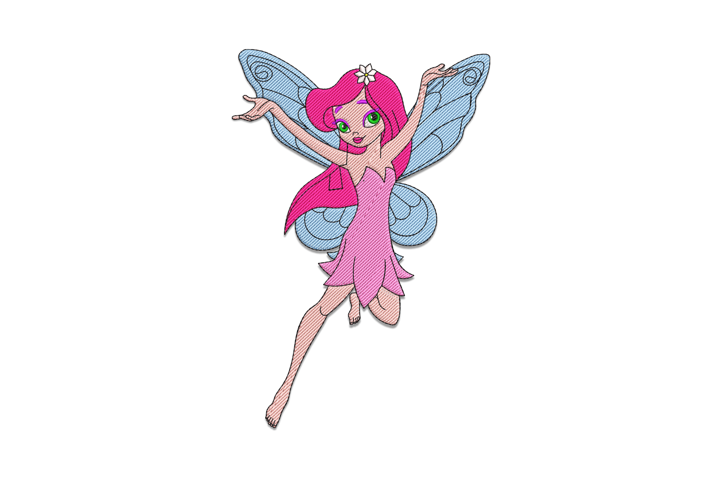 Magical Fairy Girl – Cute Kids Embroidery Design
