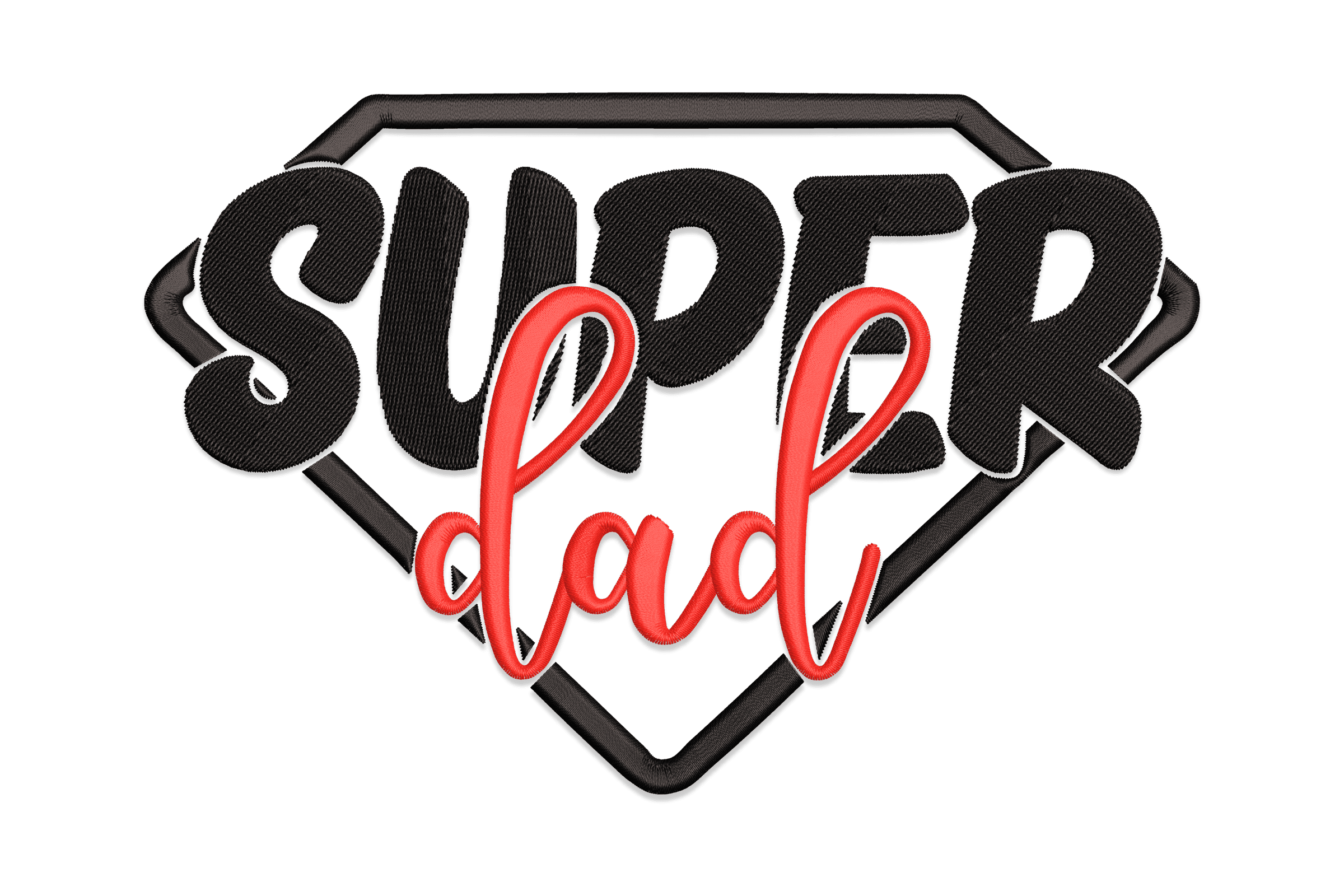 Super Dad – Bold Father’s Day Embroidery Design