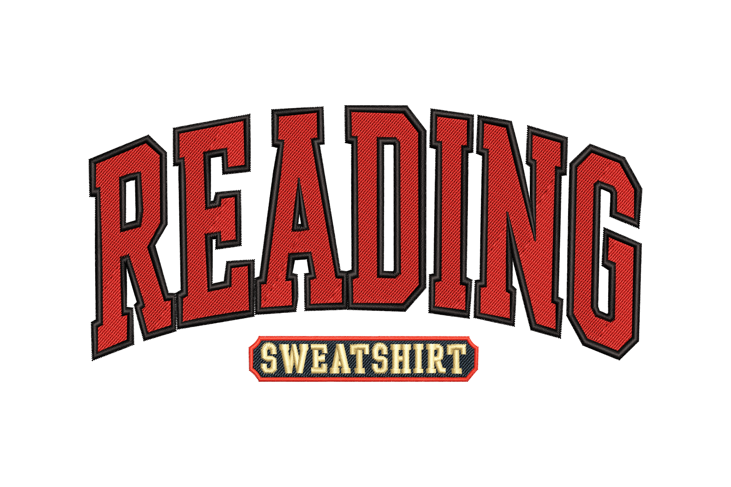 Reading Sweatshirt – Books Embroidery Design