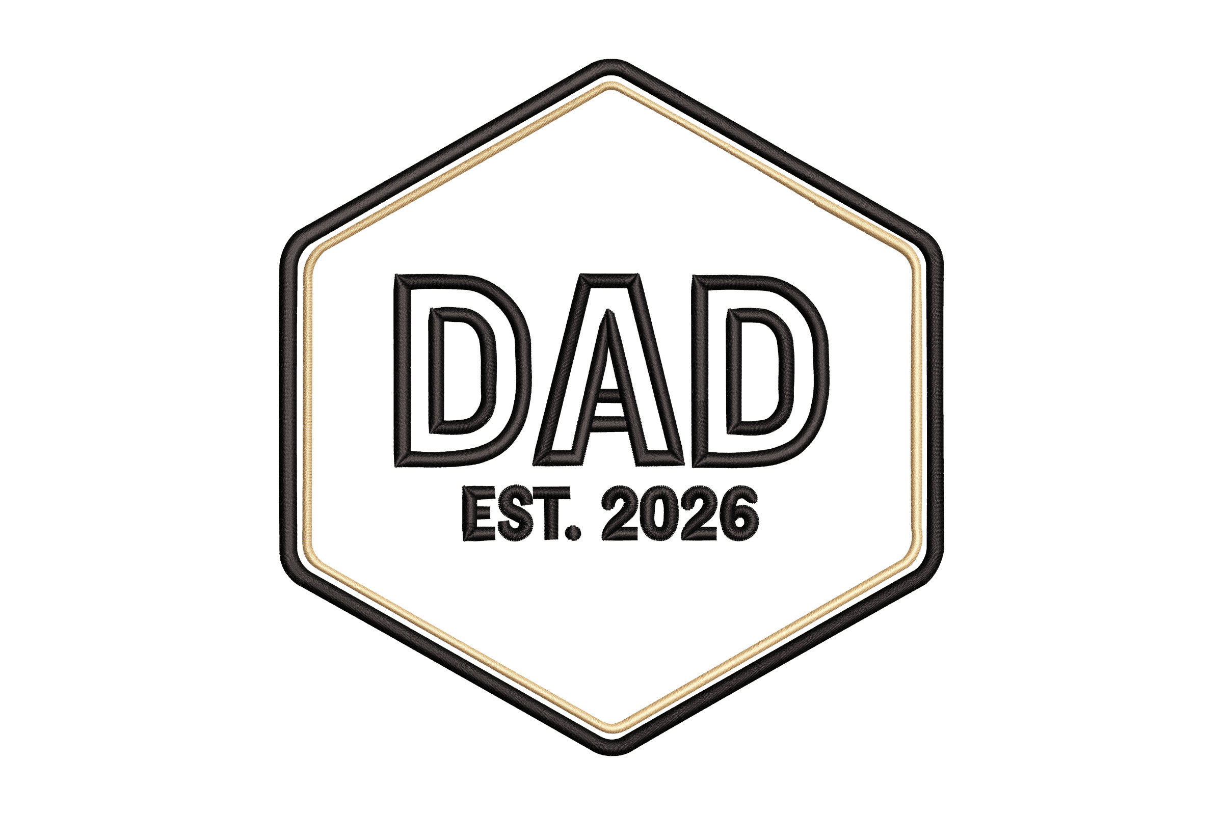 Dad Est 2026 – Modern Embroidery Design