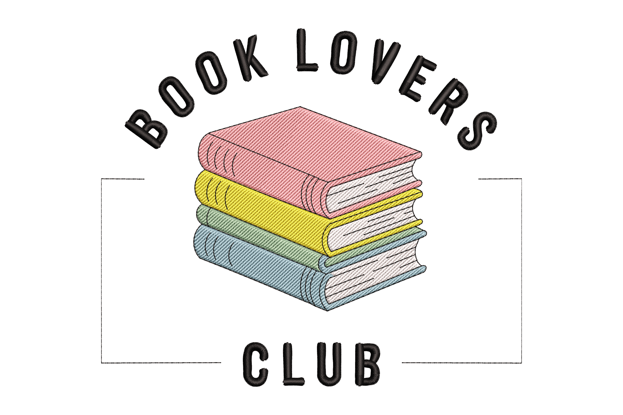 Book Lovers Club – Machine Embroidery Design