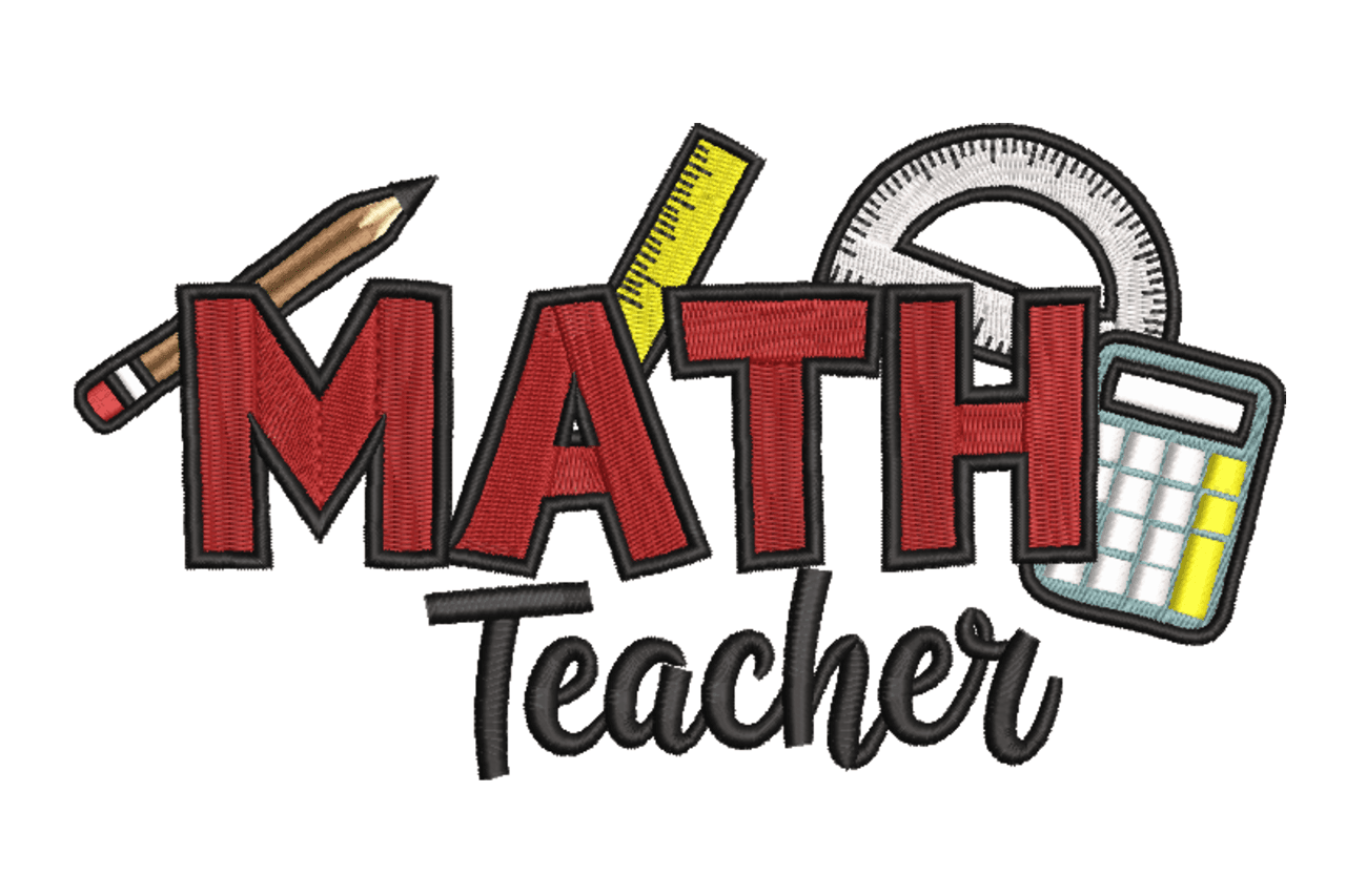 Math Teacher Educators Machine Embroidery Design