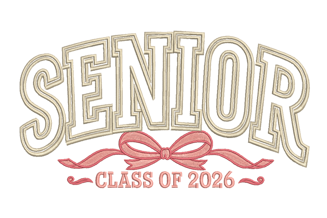 Senior Class of 2026 Machine Embroidery Design