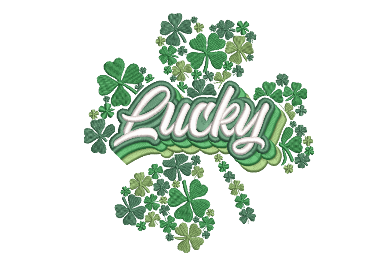 Lucky Shamrock Machine Embroidery Design