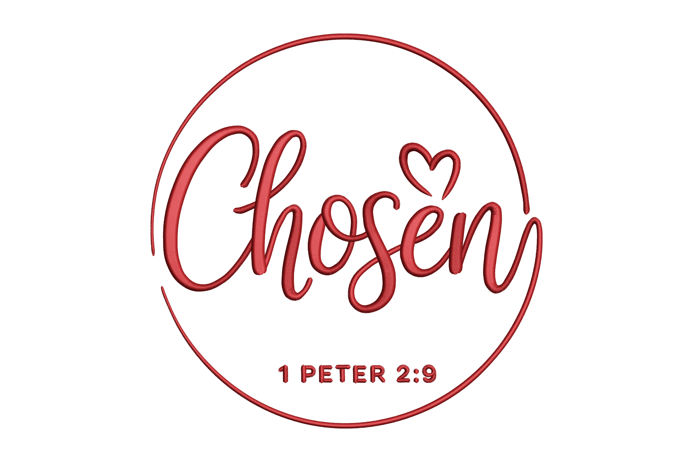 Chosen 1 Peter 2:9 Christian Machine Embroidery Design