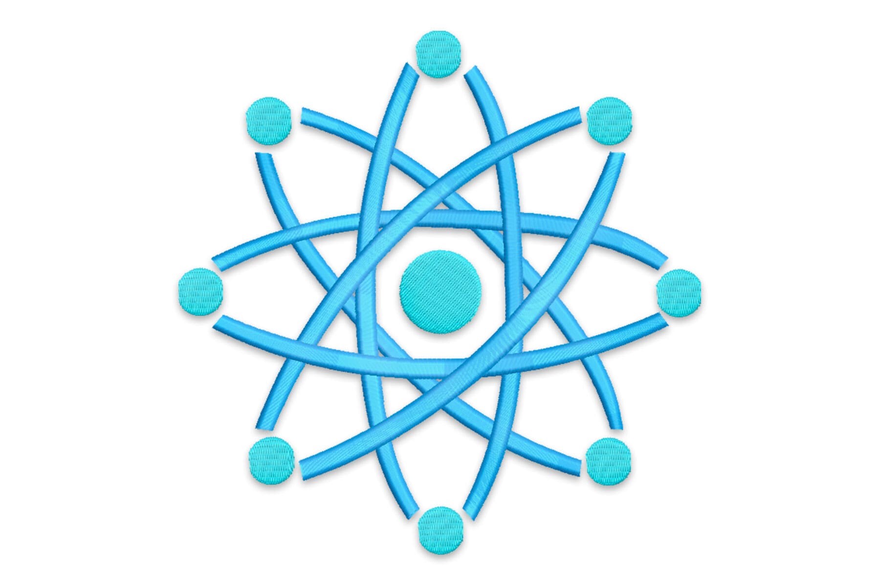 Atomic Science Symbol Machine Embroidery Design