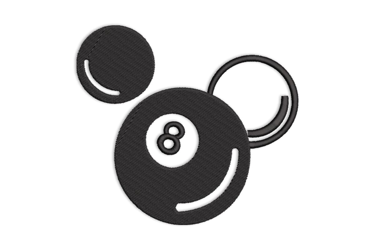 Billiard Pool 8 Ball Patch – Snooker Game Machine Embroidery Design