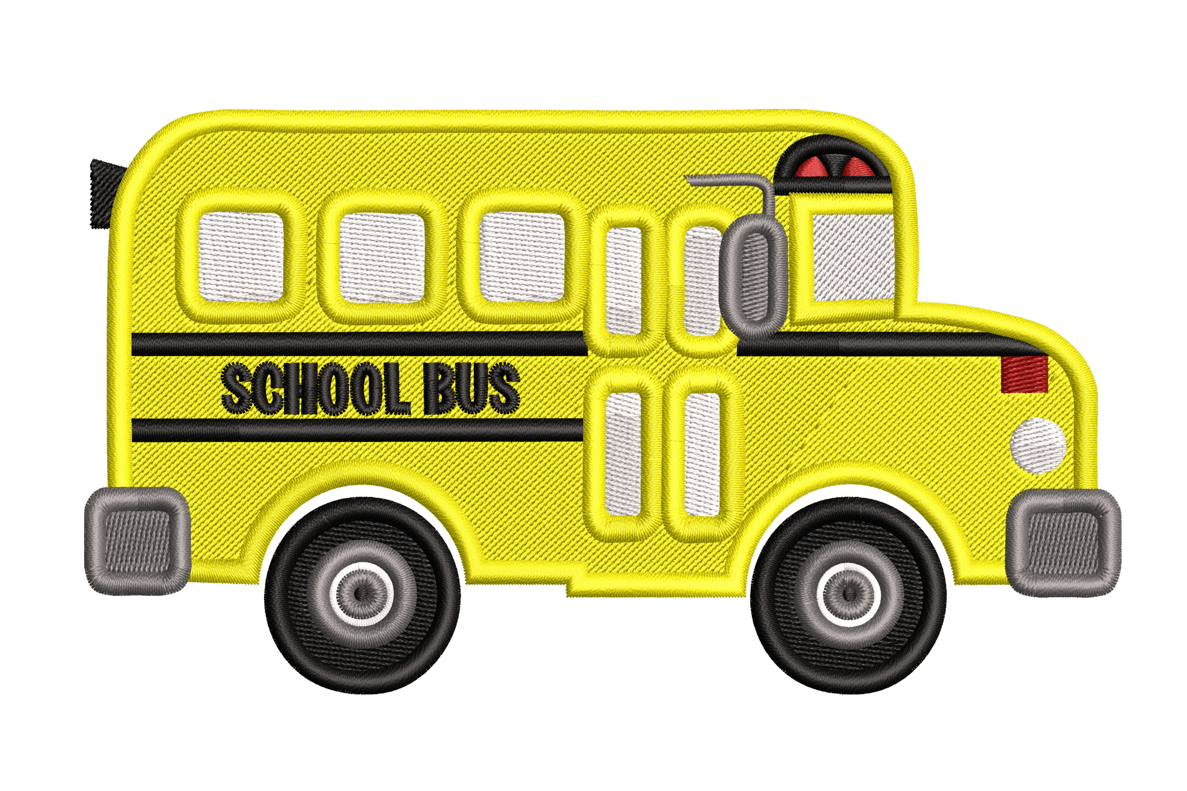 Classic School Bus – Back to School Embroidery File