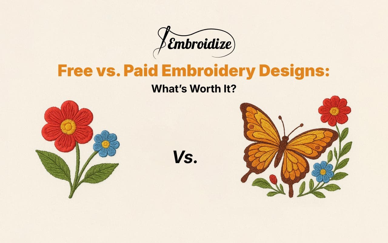 Free vs. Paid Embroidery Designs: What’s Worth It?